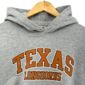 VTG Texas Longhorns Hoodie Gray Heavy XL Pullover Sweatshirt NCAA Y2K Football